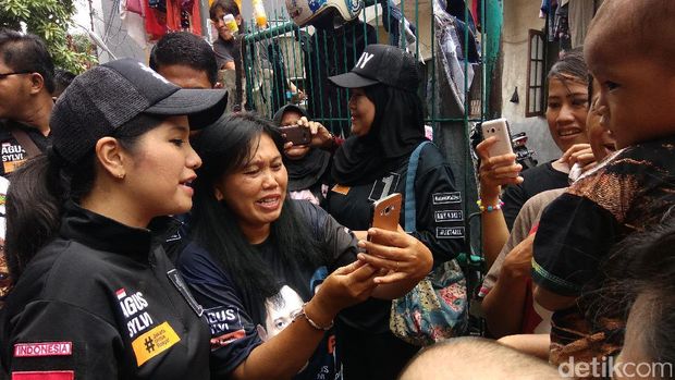 Annisa Pohan kampanye di Kemayoran