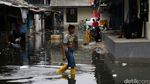 Kawasan Muara Angke Terendam Banjir Rob