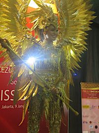  Kostum  Megah Burung Garuda  Akan Dipakai Puteri Indonesia 