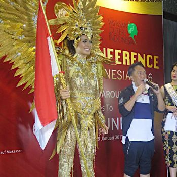 Kostum Megah Burung Garuda Akan Dipakai Puteri Indonesia di Miss Universe