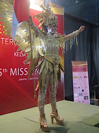  Kostum  Megah Burung Garuda  Akan Dipakai Puteri Indonesia 