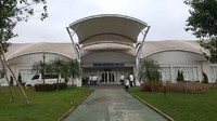 Ruang utama santap para atlet (Main Dining Hall) di Jakabaring Sport City bisa menampung sampai 3.000 orang dalam satu sesi makan.
