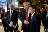 Jack Ma dan Trump Saling Puji, Saham Alibaba Lompat 1,1%