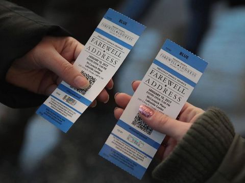 Tiket pidato perpisahan Obama yang dibagi gratis