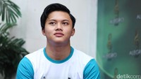 Di acara tersebut tampak pula Rizky Febian, namun mereka tak pernah terlihat berdekatan ataupun mengobrol. Pool/Noel/detikFoto.