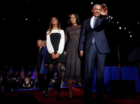 Fokus Belajar, Sasha Obama Absen di Acara Perpisahan Ayahnya