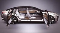 Selain fokus pada wajah, Nissan V-Motion 2.0 Concept juga fokus pada teknologi serta masa depan.