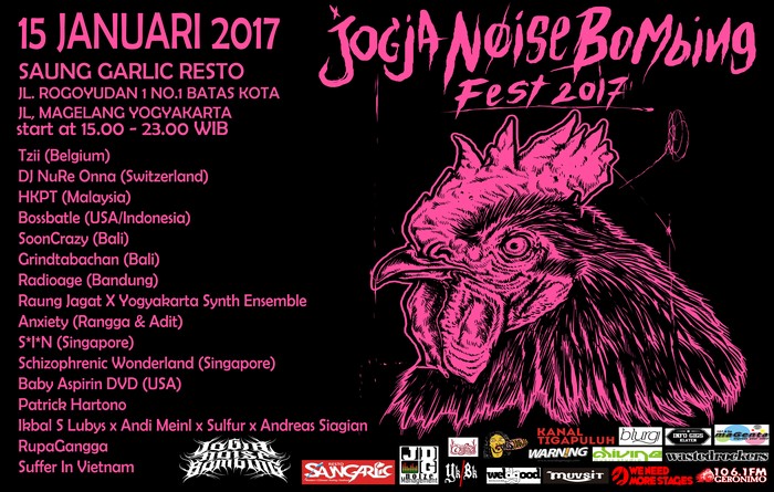 Jogja Noise Bombing Fest Bakal Bikin Kota Gudeg Lebih Berisik Minggu Ini
