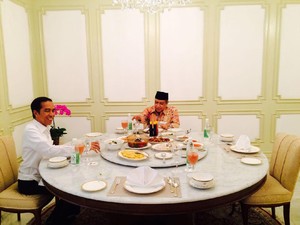 Makan Siang Bersama, Jokowi dan Ketum PBNU Bahas Kelompok Radikal