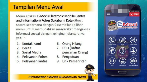 Polresta Sukabumi Buat Aplikasi, Bisa Pantau Tilang hingga DPO