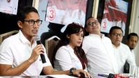 Sandiaga menjelaskan soal hasil pengumpulan dana kampanye untuk Pilgub DKI.
