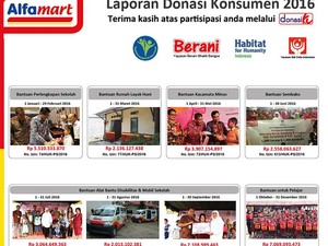 Laporan Donasi Konsumen Alfamart 2016