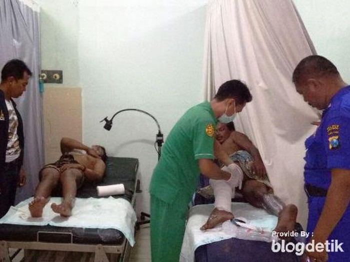 Perahu Meledak, Lima Nelayan Dibawa ke Rumah Sakit