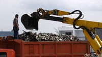 Setiap harinya sampah yang terjaring bertruk-truk.
