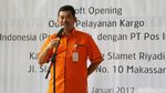 Garuda dan PT Pos Resmikan Outlet Kargo di Makassar