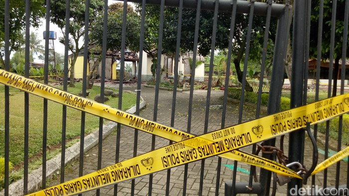 Markas GMBI di Bogor yang Dibakar Digaris Polisi