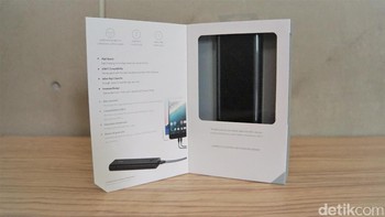 Terdapat cover yang bila dibuka akan memperlihatkan PowerCore+ di bagian dalam. Foto: detikINET/Adi Fida Rahman
