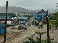 Hujan Deras di Pelabuhan Ratu Sukabumi, 20 Rumah Terendam Banjir