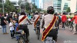 Senyum Ramah Polwan Bersepeda Bikin Adem CFD