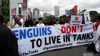 Pajang Penguin Hidup, Restoran di Jakbar Ini Didemo