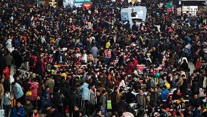 Adat Chunyun, yakni mudik massal penduduk China menjelang Imlek