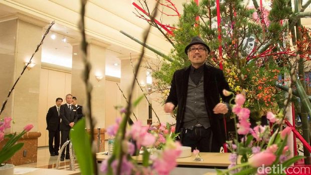 Seniman ikebana Hiroki Maeno (Randy/detikTravel)