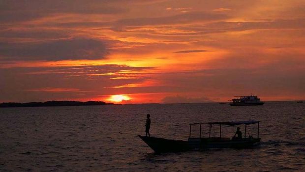 Senja Pulau Pramuka Senja terakhir tahun 2016 di Pulau Pramuka