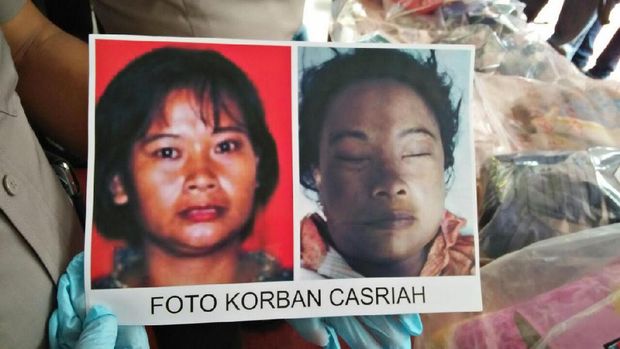 Jasad Casriah ditemukan di Hotel Tangerang.
