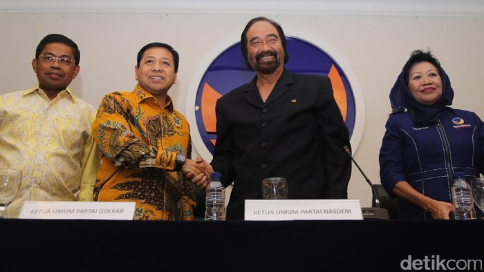 Bertemu, Novanto dan Paloh Sepakat Kompak di Pemerintah dan DPR