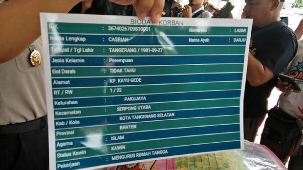Polisi segera meminta keterangan dari keluarga Casriah.