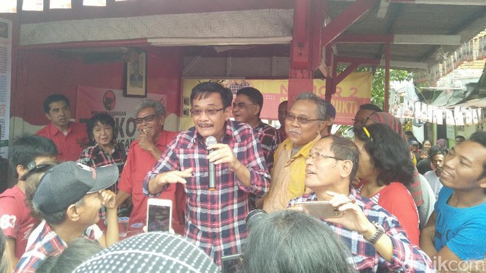 Sapa Warga Menteng Atas, Djarot Bicara soal Janda Kembang