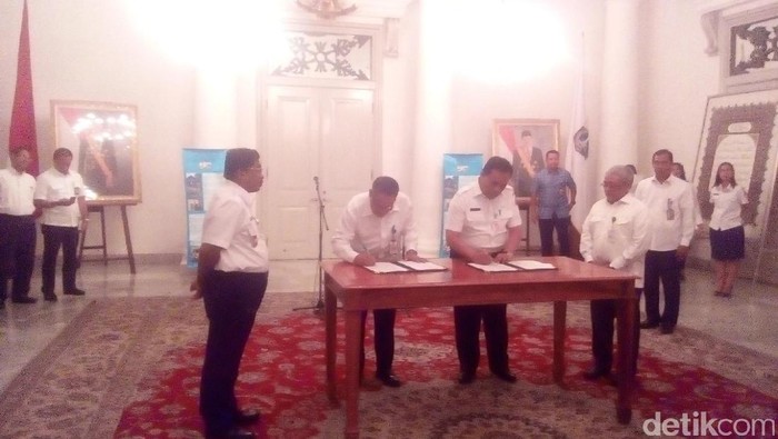 Pemprov DKI Teken MoU dengan PUPR Sediakan Air Minum di Untung Jawa