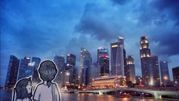 Jadi daripada selfie-selfie doang pas lagi jalan-jalan, kami memakai doodle yang digambar sesuai karakter kami untuk mewakili kami dalam foto, kata Felicia. Foto: Instagram @doodledeux/Teks: Rachmatunnisa