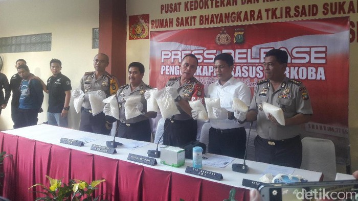 Polisi Tangkap Sindikat Narkoba Asal Taiwan, 10 Kg Sabu Disita