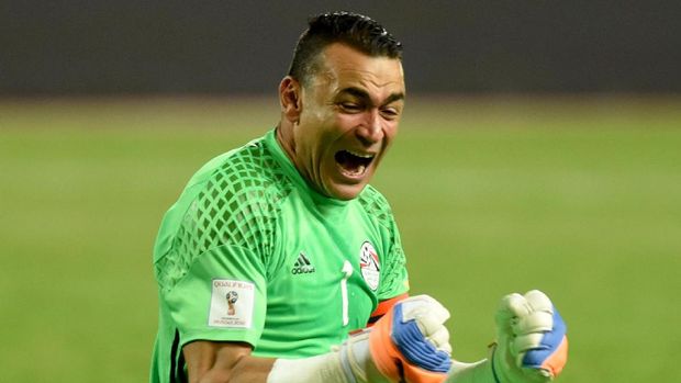 Kiper gaek timnas Mesir Essam El Hadary juga ikut masuk daftar skuat untuk Piala Dunia 2018. (