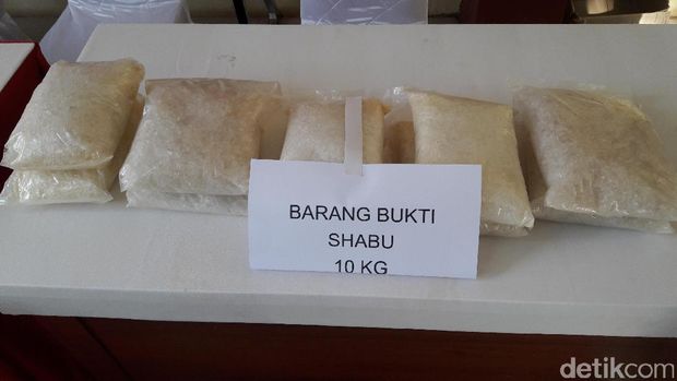 Polisi Tangkap Sindikat Narkoba Asal Taiwan, 10 Kg Sabu Disita