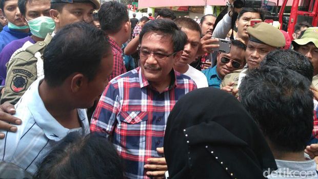Cek Kebakaran Pasar Senen, Djarot: Jangan Sampai Ada Korban Jiwa