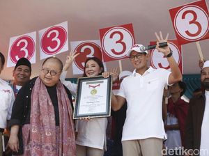 Blusukan ke 1.000 Titik di Jakarta, Sandiaga Dapat Rekor MURI