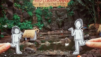 Tidak harus doodle seperti kami, tapi bisa apa saja. Yang penting bisa dilakukan dengan bersama dengan senang, ujarnya. Foto: Instagram @doodledeux/Teks: Rachmatunnisa