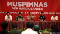 Kapolri Jenderal Tito Karnavian menjadi pembicara pada acara Muspimnas DKN Garda Bangsa di Hotel Bidakara, Jakarta Selatan, Kamis (19/1/2017).