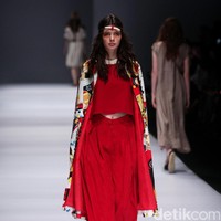 Happa by Mel Ahyar X Andien mengangkat tema Ono Niha di Jakarta Fashion Week 2017. Senayan City. Jakarta. [Foto: Mohammad Abduh/Wolipop]