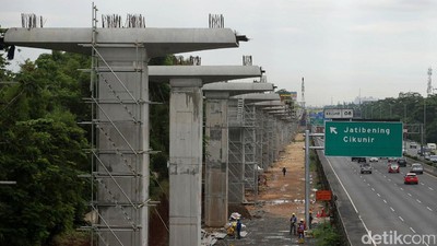 Penampakan Terkini LRT Bekasi-Cawang