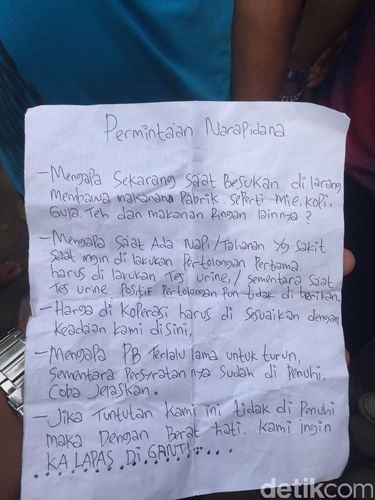 Protes Aturan PB hingga Mi Instan, Napi Lapas Jambi Berdemo