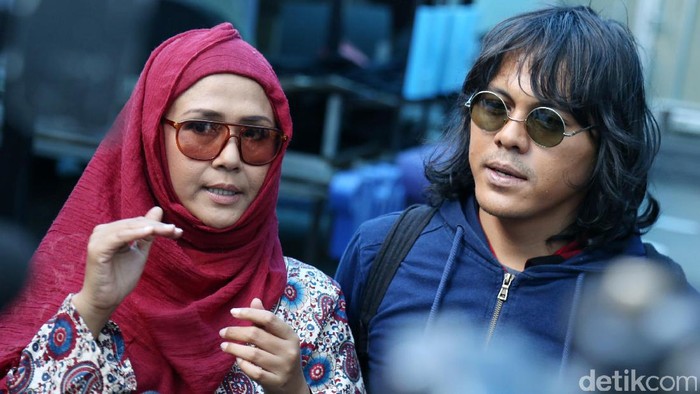 Ria Irawan dan Mayky saat ditemui di Gedung Trans TV (Foto: Palevi S/detikHOT)