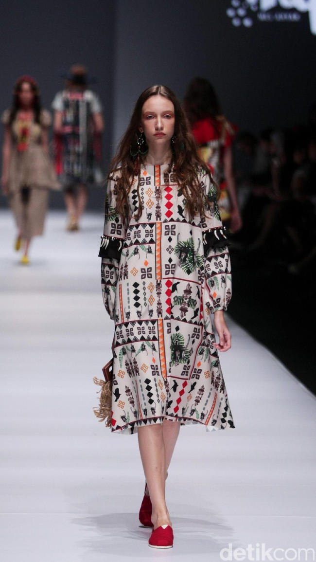 Happa by Mel Ahyar X Andien mengangkat tema Ono Niha di Jakarta Fashion Week 2017. Senayan City. Jakarta. [Foto: Mohammad Abduh/Wolipop]