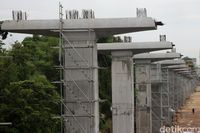 500 Tiang Proyek LRT Jabodebek Sudah Terbangun