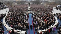 Pelantikan Donald Trump dihadiri ratusan ribu warga AS. Brian Snyder/Reuters/detikfoto.  