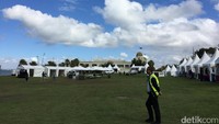 Cuaca cerah naungi St Kilda Beach, South Beach Foreshore, Melbourne. Tempat acara Wonderful Indonesia Beach Fest 2017 digelar selama dua hari, 21-22 Januari 2017 (Isfari/detikTravel)