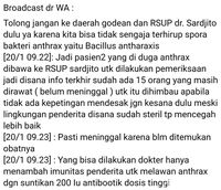 Viral Pesan Mengerikan soal Penularan 'Aneh' Antraks di Yogya