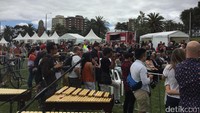Sejumlah acara pun digelar, baik musik, tarian, dan kuliner Indonesia. Guna memperkenalkan potensi pariwisata Indonesia kepada masyarakat Australia (Isfari/detikTravel)